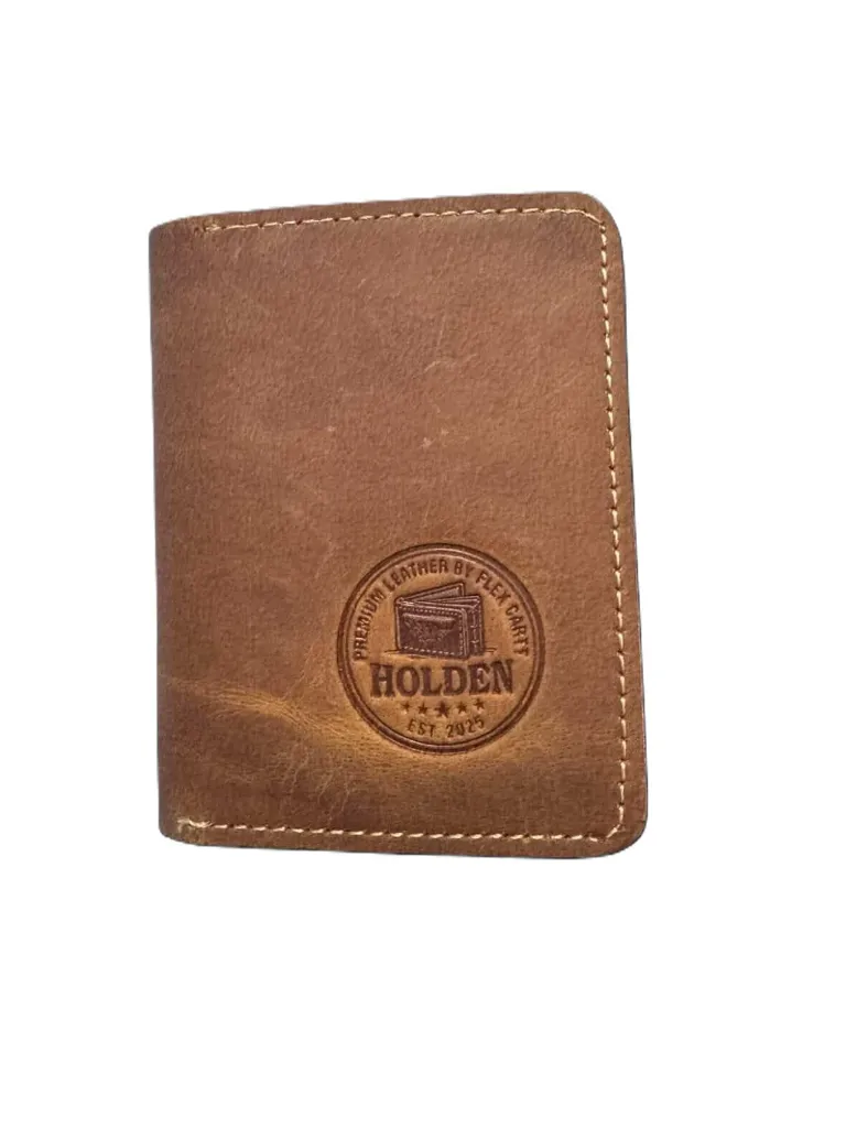 Crazy Horse Leather Wallet – Premium Vintage Finish (Mustard)